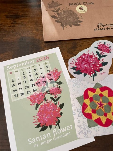 Red Ribbon Monthly Sticker Club (September 2026) - Pink Nightlight Studio