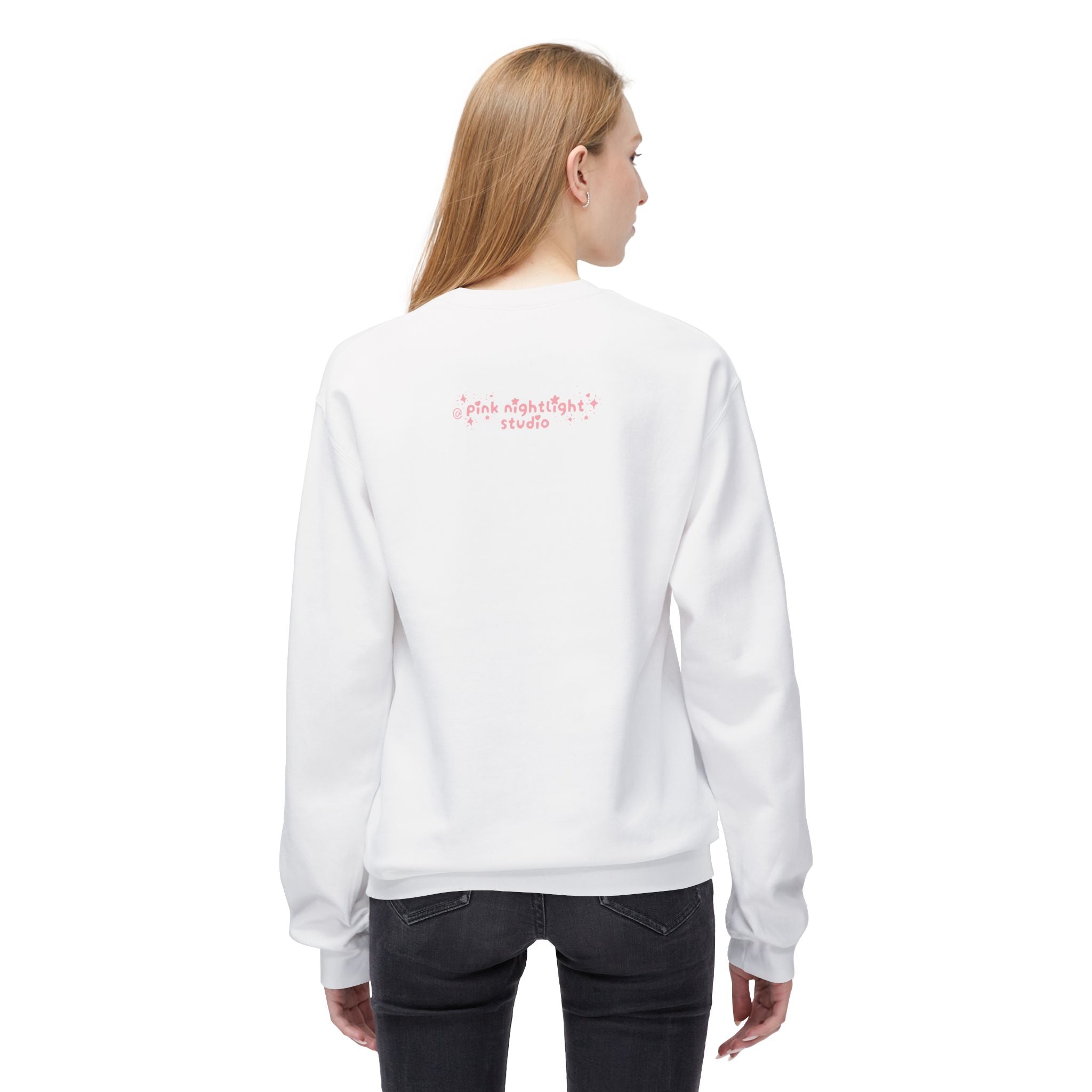 Crewneck Sweatshirt — "Cozy Mode: Unlocked" Cute Pastel Lounge Pullover