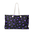 Purple Galaxy Weekender Bag — Floral Cosmic Travel Tote for Getaways