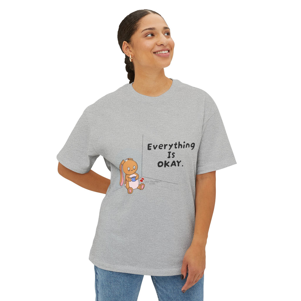 Everything Is Okay “Bonnie” Tee — Cute Comfort Oversized Graphic T‑Shirt