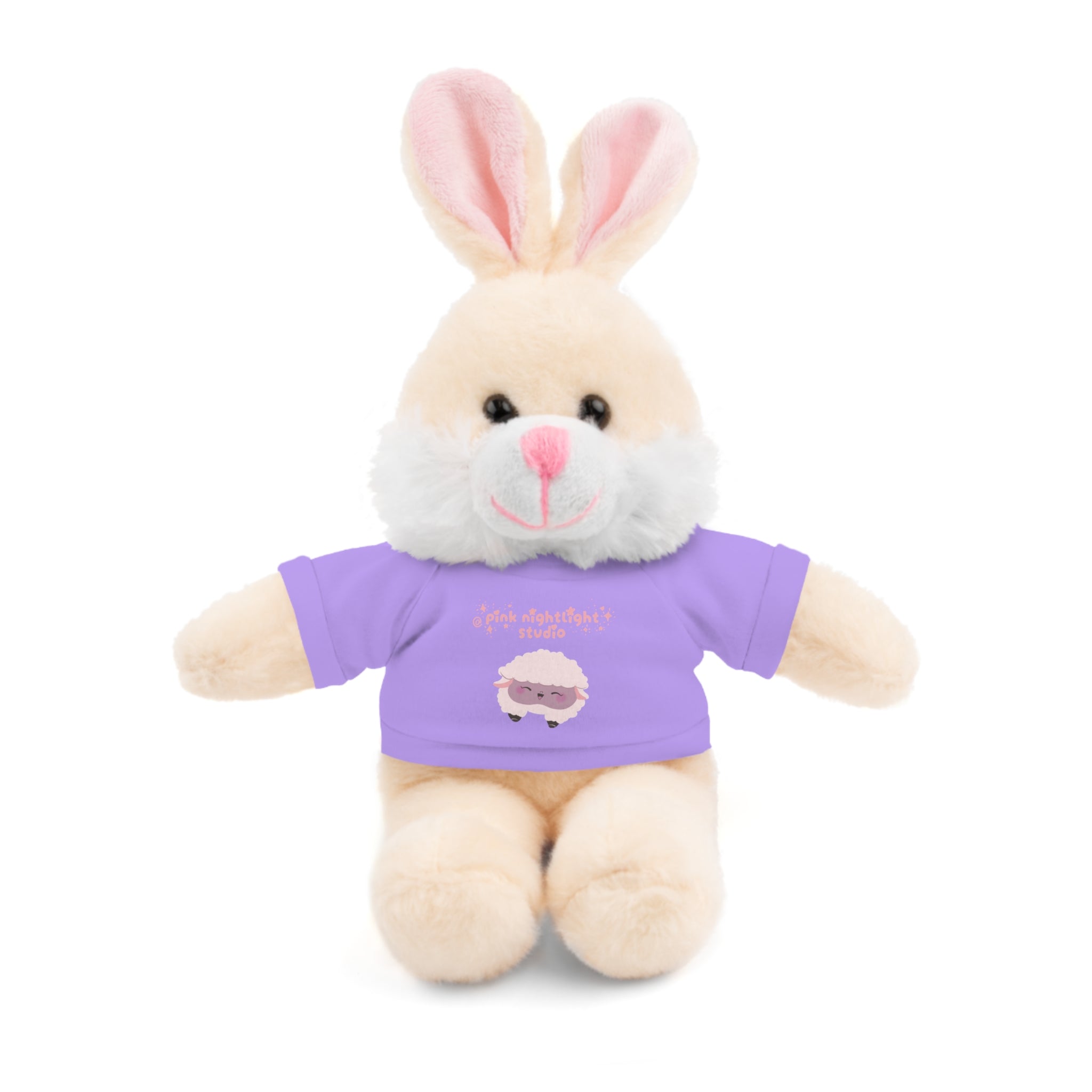 Purple Sheep Tee Plush Bear – Cute Stuffed Animal Gift for Kids & Baby Shower