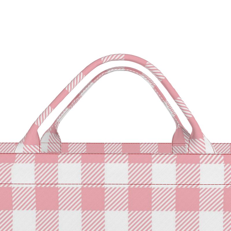 Pink Gingham with "Bonnie" Carryall Tote Bags
