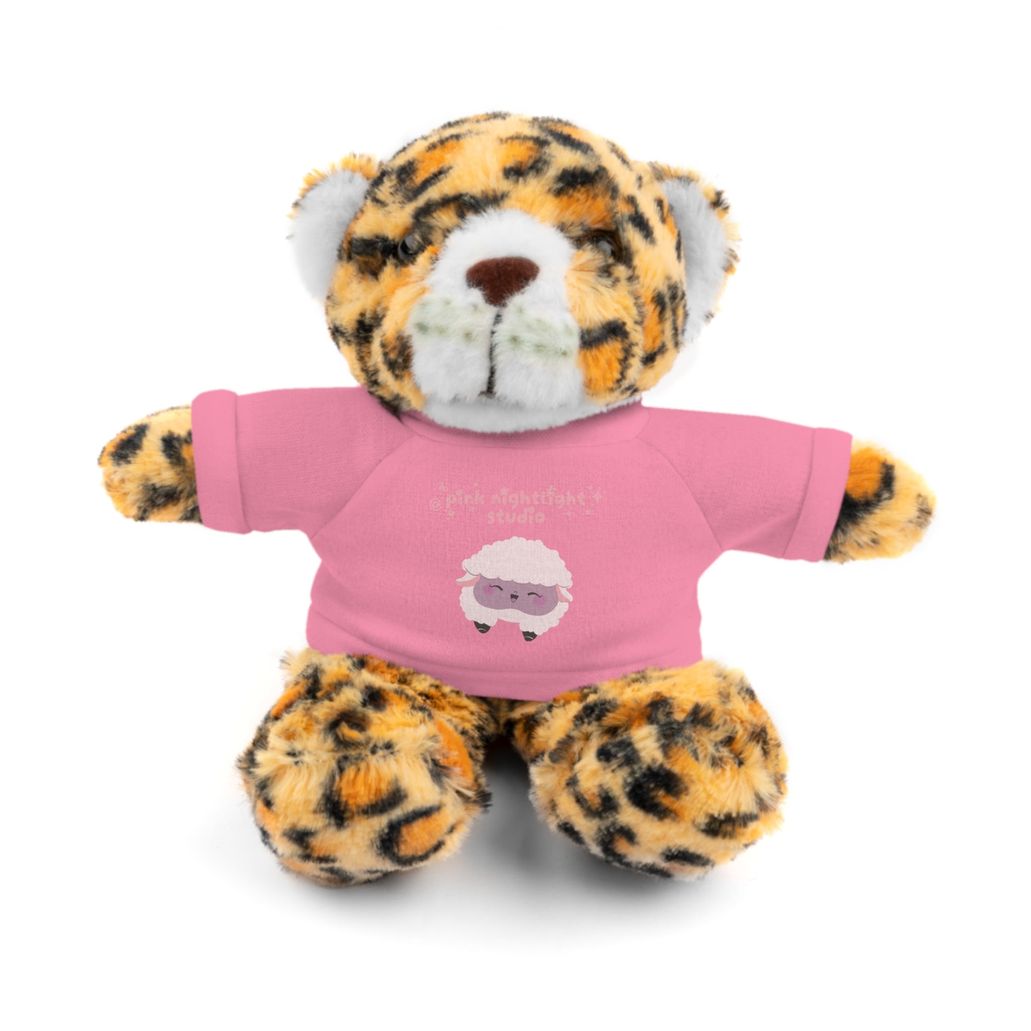 Purple Sheep Tee Plush Bear – Cute Stuffed Animal Gift for Kids & Baby Shower