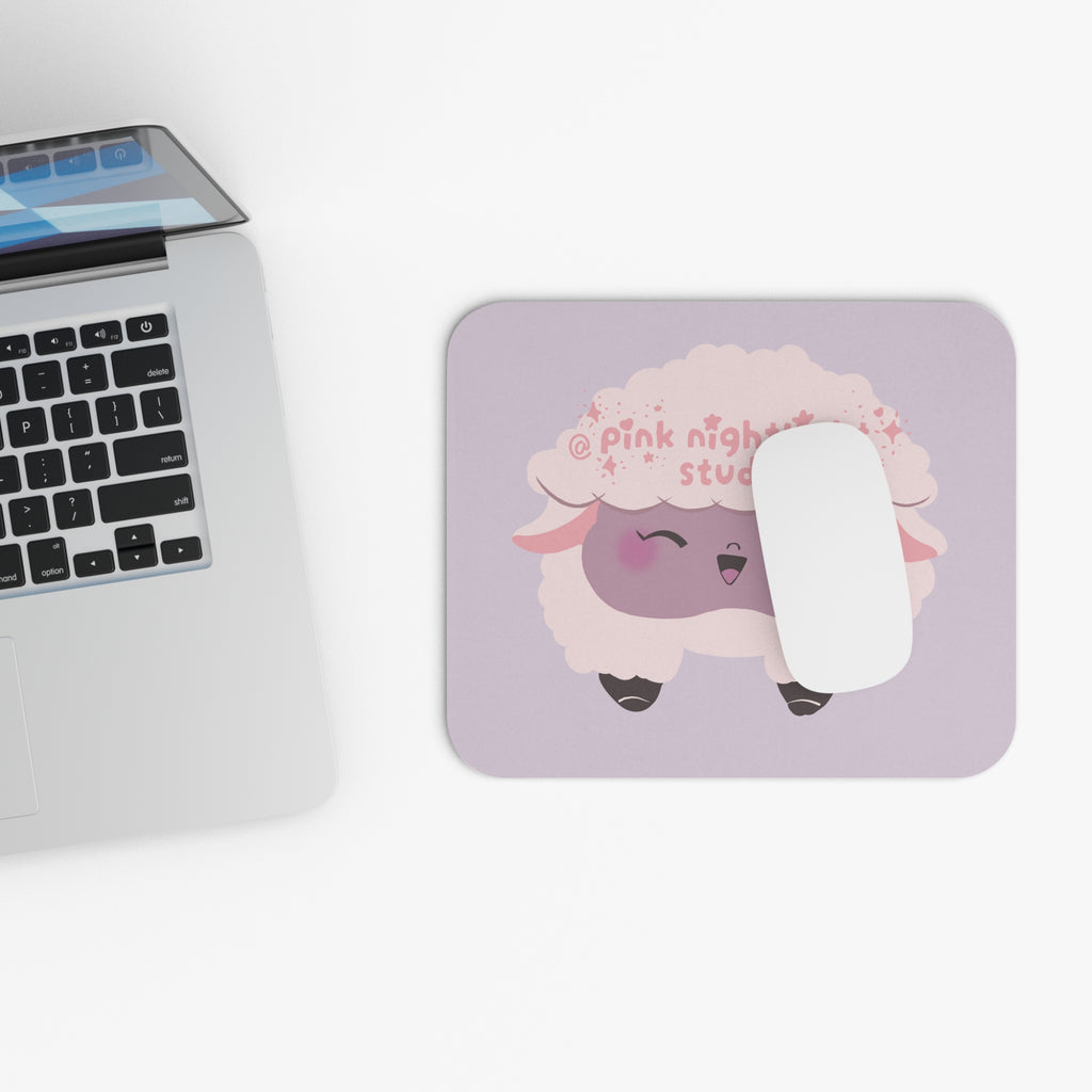 Sammy the Lammy Mouse Pad — Kawaii Lavender Desk Mat