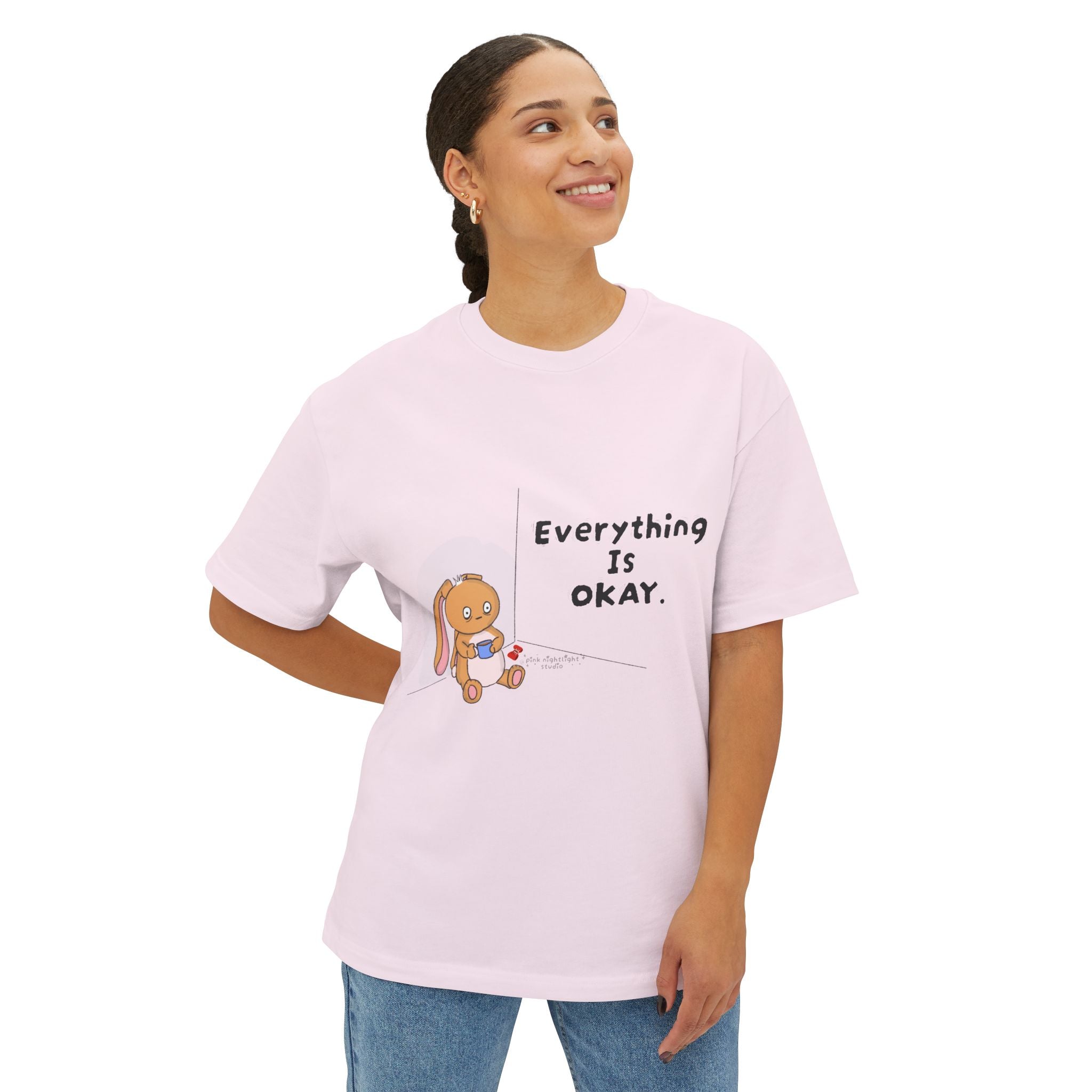 Everything Is Okay “Bonnie” Tee — Cute Comfort Oversized Graphic T‑Shirt