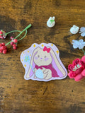 Magic Bonnie Vinyl Sticker – 3.25" Hand-Illustrated Cute Bunny Sticker