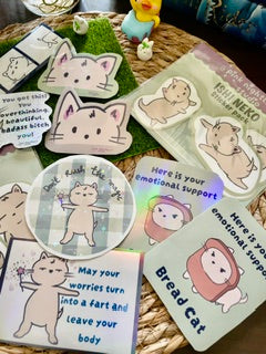 Ishi Neko Vinyl Sticker Grand Bundle - Series 1 Collection | Cat Vinyl Sticker Grand Bundle | Cute Decals