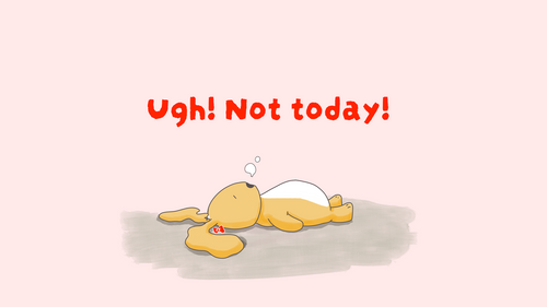 "Not Today" Desktop Wallpaper Digital Download