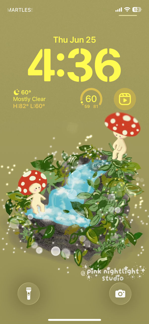 "Nub in mini fountain" - mobile wallpaper