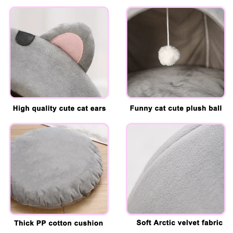 Cute Cat Shaped Cat Bed(>^o^<) Shop Partner