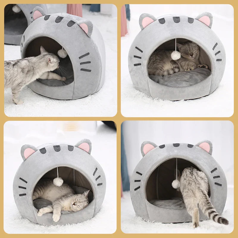 Cute Cat Shaped Cat Bed(>^o^<) Shop Partner