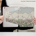 Kawaii Tulips & Bunnies iPad Case