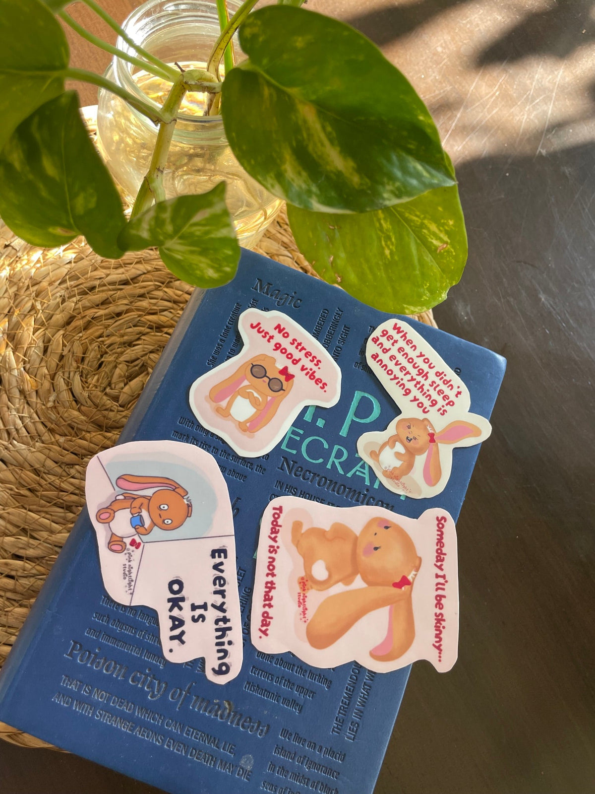 Bonnie "Daily Mood Check" sticker pack - Pink Nightlight Studio