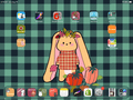 Bonnie Gingham Autumn Phone & Desktop Wallpaper | Cute Fall Aesthetic - Pink Nightlight Studio