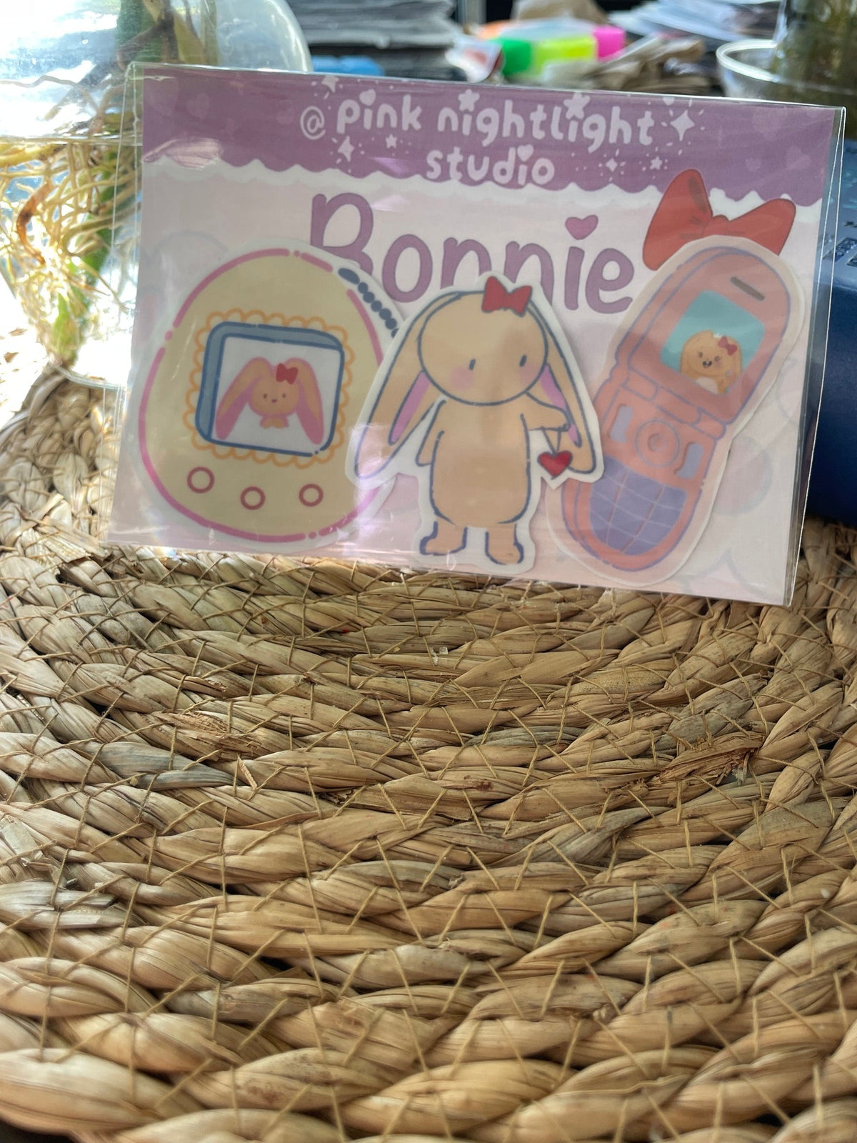 Bonnie Nostalgia sticker pack - Pink Nightlight Studio