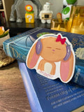 Bonnie with Headphones Vinyl Sticker - Pink Nightlight Studio