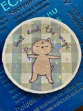 "Don't Rush the Magic" Magical Ishi Holographic Vinyl Sticker - 3" Hand-Illustrated Kawaii Cat Decal