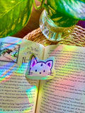 Ishi’s Cat Face Hand-Illustrated Vinyl Sticker - Pink Nightlight Studio
