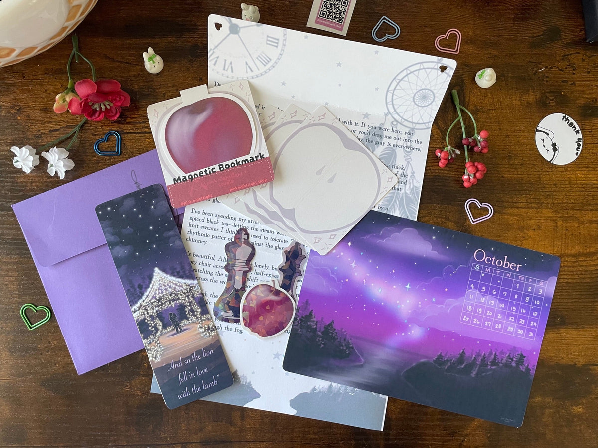 October Twilight Snail Mail Pack (October 2026) - Pink Nightlight Studio