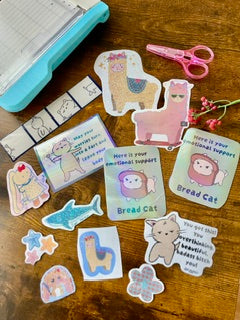 "Oopsie Pack" Imperfect Mystery Sticker Bundle - Holographic & Clear Vinyl Decals (Variety Pack)