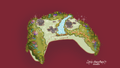 "Overgrown Oasis" Xbox Controller Desktop Wallpaper - Pink Nightlight Studio
