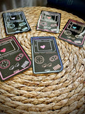 Retro Gameboy Light Vinyl Sticker Set (5-Pack) - Pink Nightlight Studio