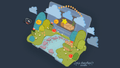 Super Mario World Inspired 3D Isometric Nintendo DS Desktop Wallpaper - Pink Nightlight Studio