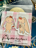Vintage Bonnie Magnetic Bookmark Set (2-Pack) - Pink Nightlight Studio